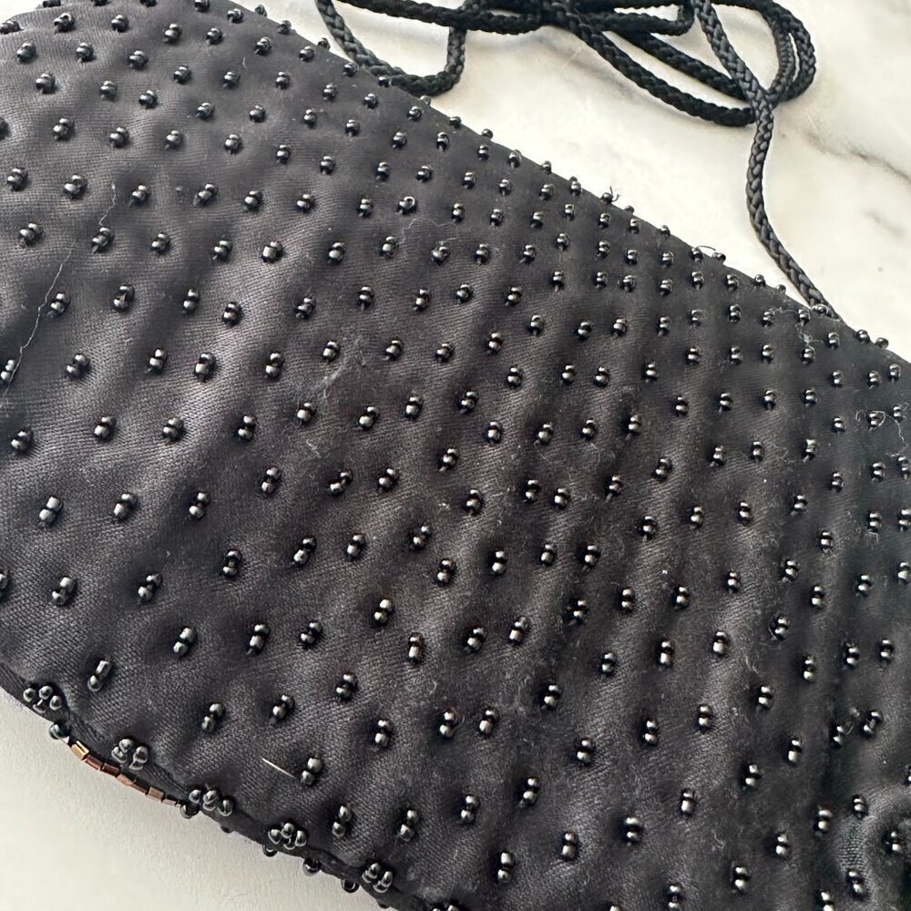 Evening bag Carla Marchi ornate beading‎ - Ruby Lane - Picture 2 of 6